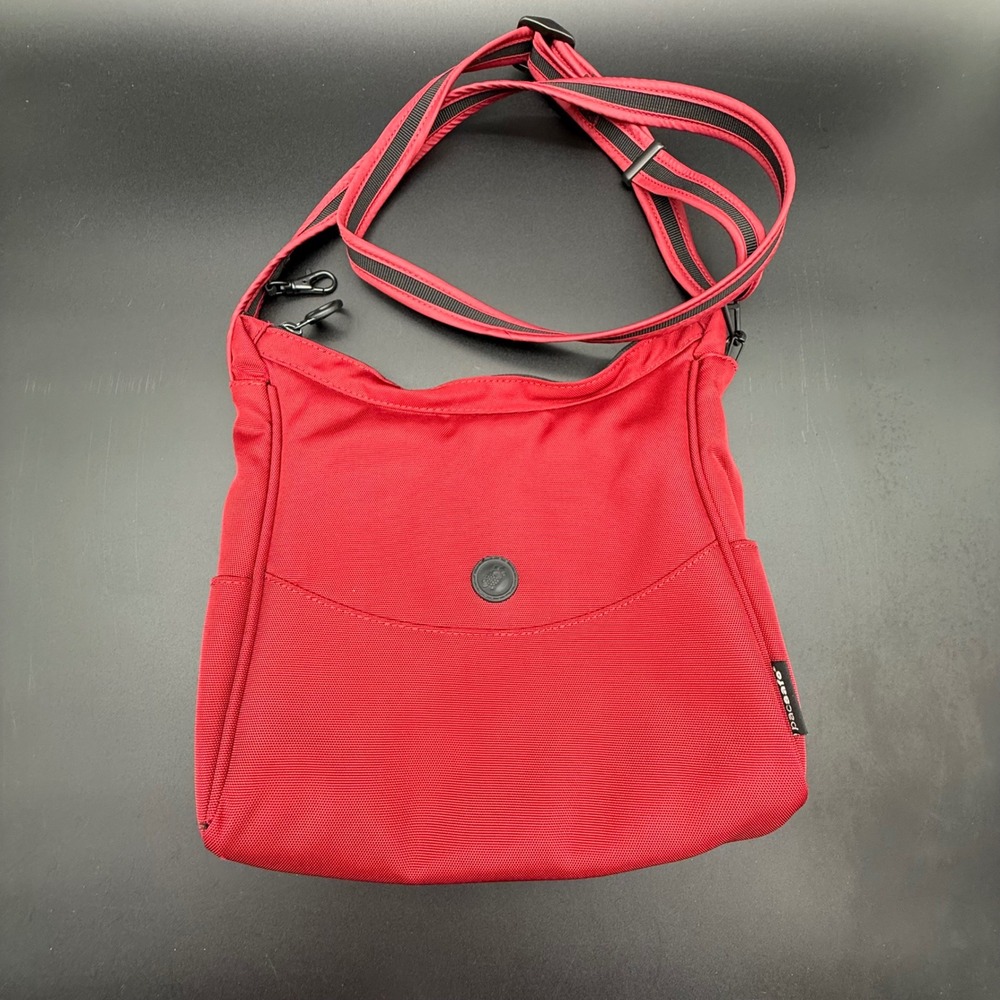 Pacsafe Citysafe 100 Anti-Theft Crossbody Travel Bag Red Exomesh Security RFID